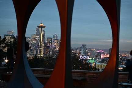 "Changing Form" sculpture at Kerry Park