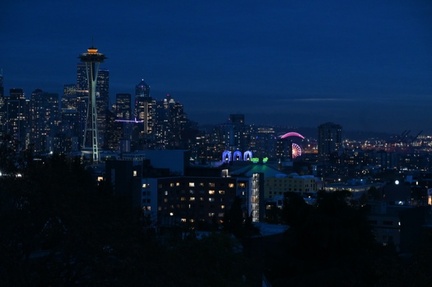 getting dark at Kerry Park